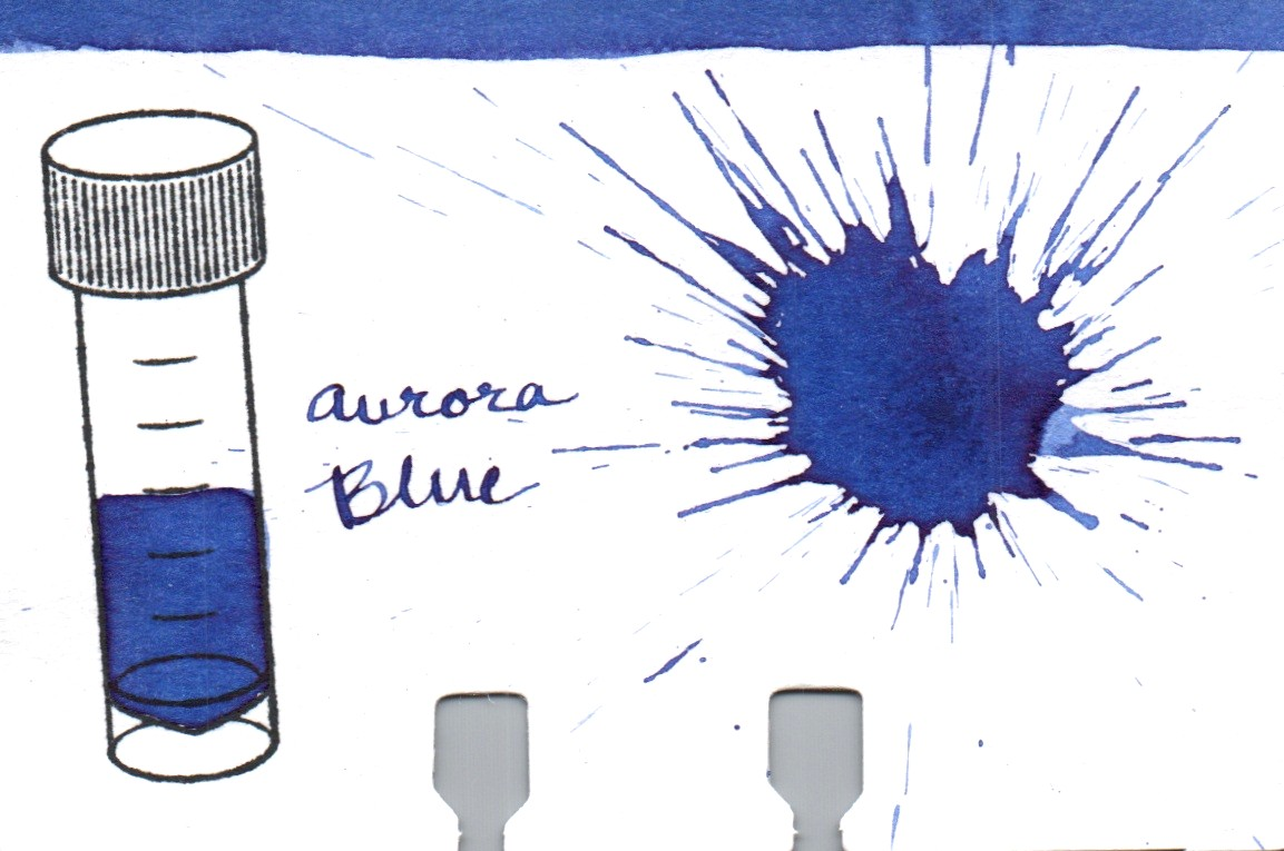 An ink swatch of Aurora – Blue