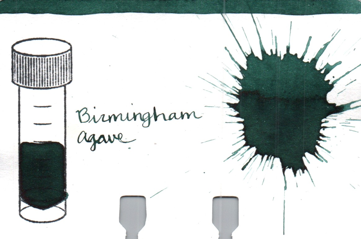 An ink swatch of Birmingham Pen Company – Agave