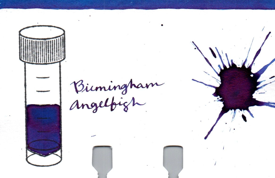 An ink swatch of Birmingham Pen Company – Angelfish
