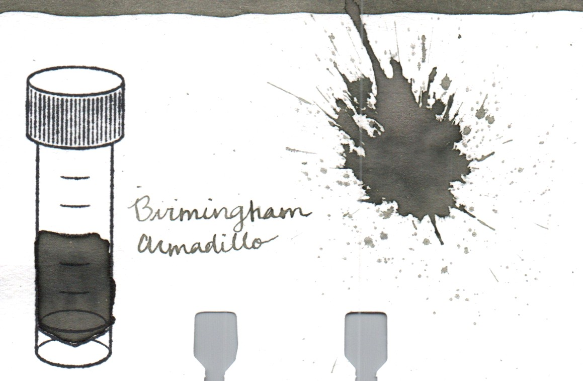 An ink swatch of Birmingham Pen Company – Armadillo