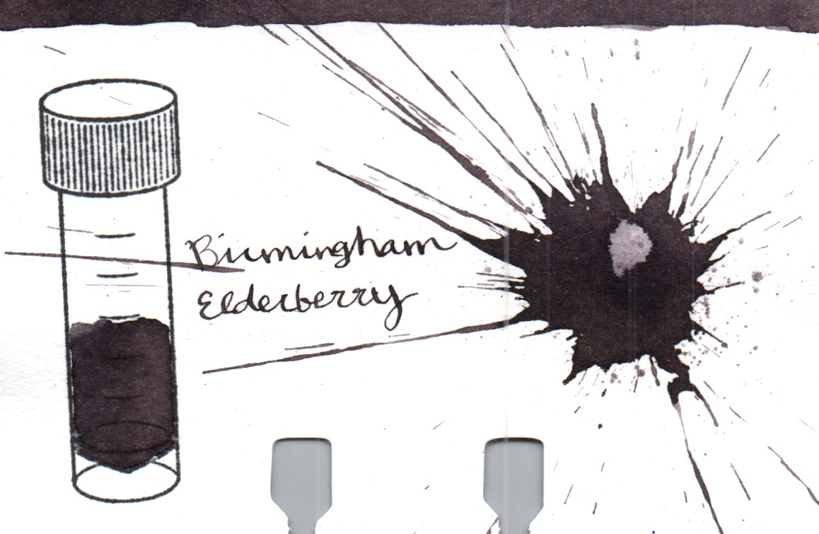 An ink swatch of Birmingham Pen Company – Elderberry