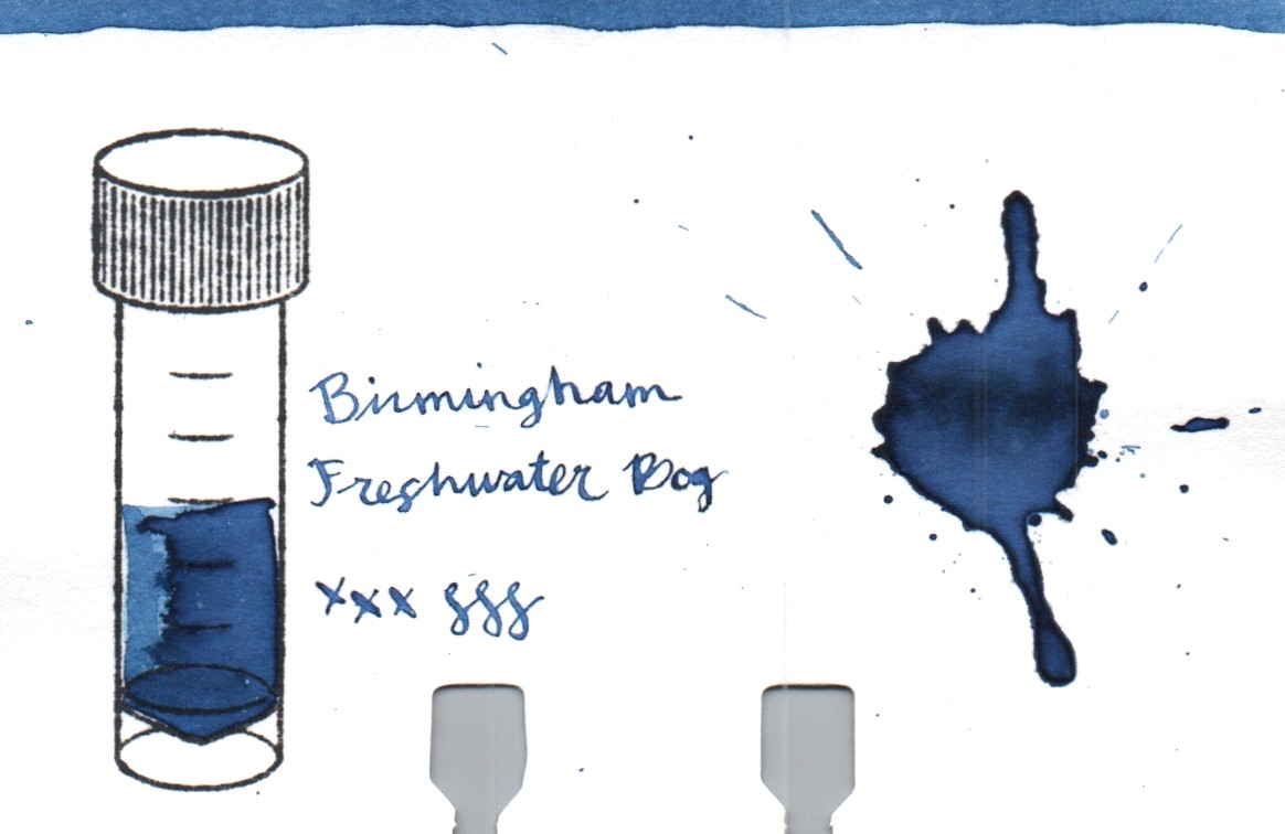 An ink swatch of Birmingham Pen Company – Freshwater Bog