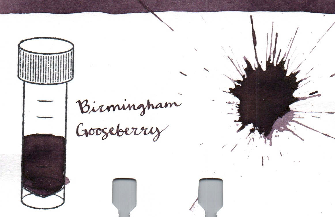 An ink swatch of Birmingham Pen Company – Gooseberry