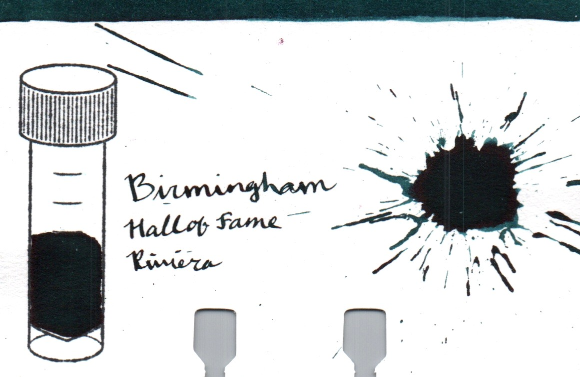 An ink swatch of Birmingham Pen Company – Hall of Fame Riviera