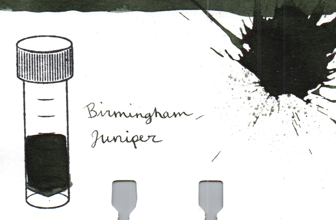 An ink swatch of Birmingham Pen Company – Juniper