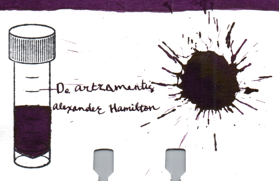 An ink swatch of De Atramentis – Alexander Hamilton