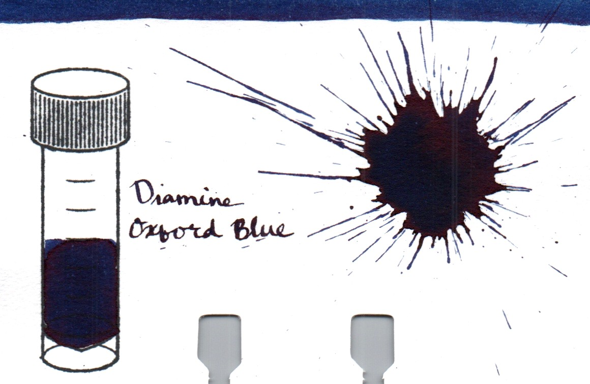 An ink swatch of Diamine – Oxford Blue