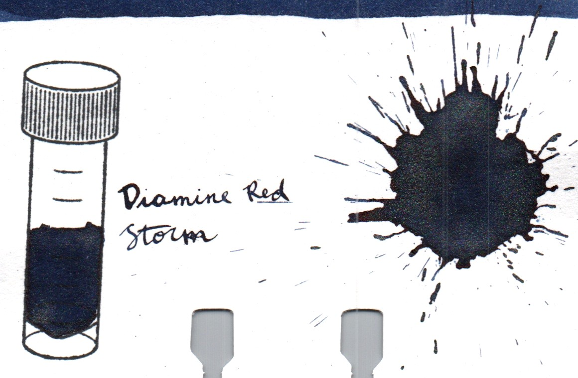 An ink swatch of Diamine – Storm