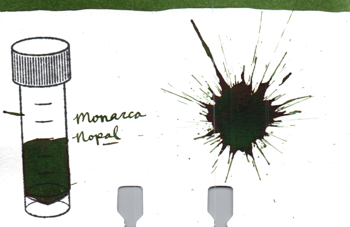 An ink swatch of Monarca – Nopal