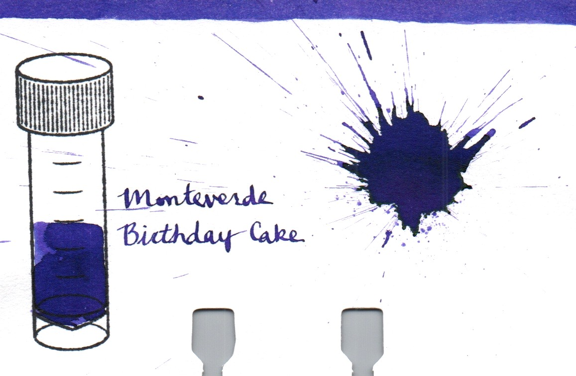 An ink swatch of Monteverde – Birthday Cake