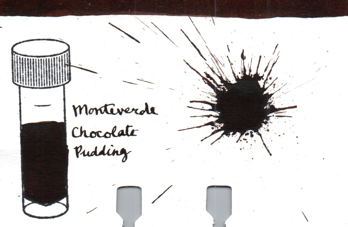 An ink swatch of Monteverde – Chocolate Pudding