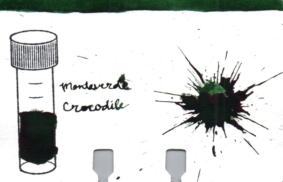 An ink swatch of Monteverde – Crocodile