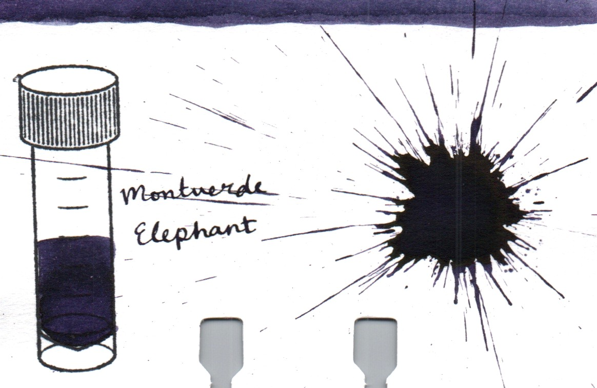 An ink swatch of Monteverde – Elephant