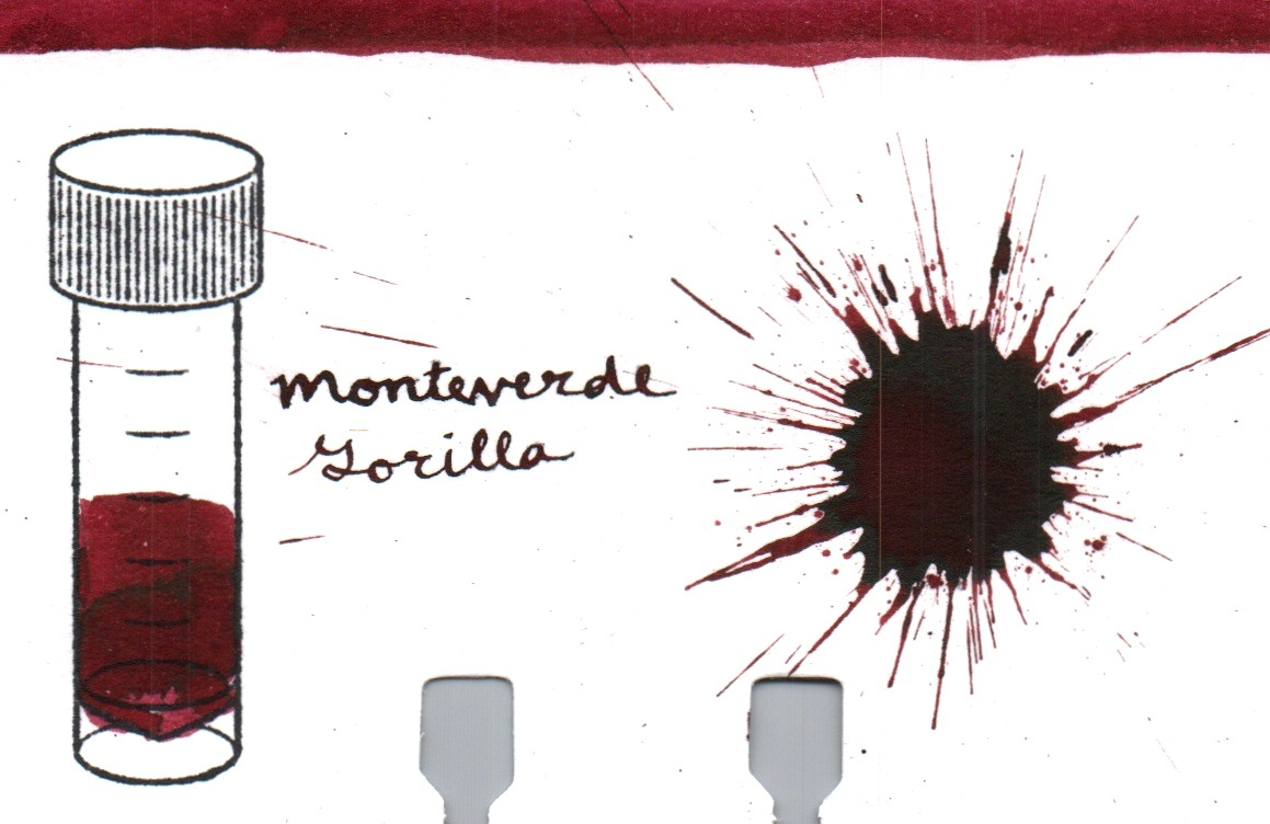An ink swatch of Monteverde – Gorilla