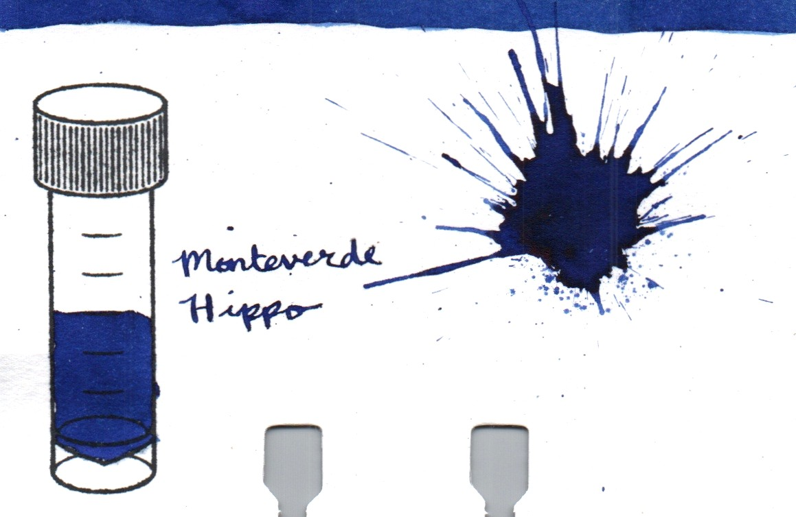 An ink swatch of Monteverde – Hippo