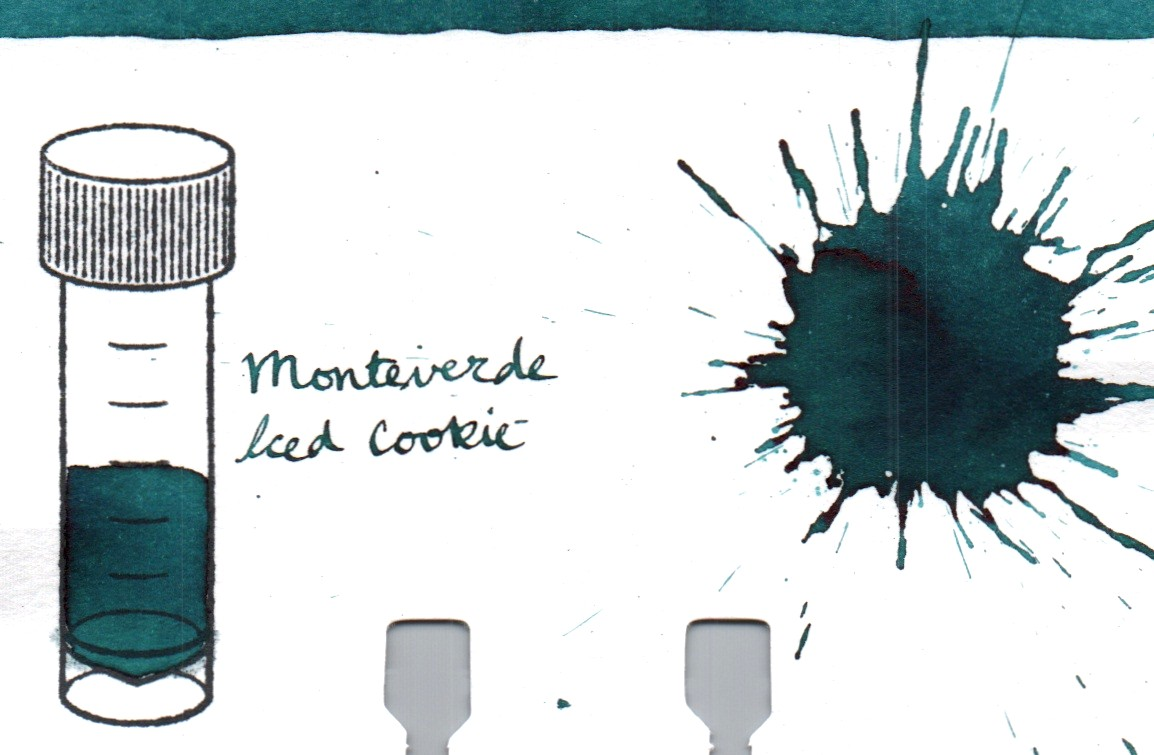 An ink swatch of Monteverde – Iced Cookie