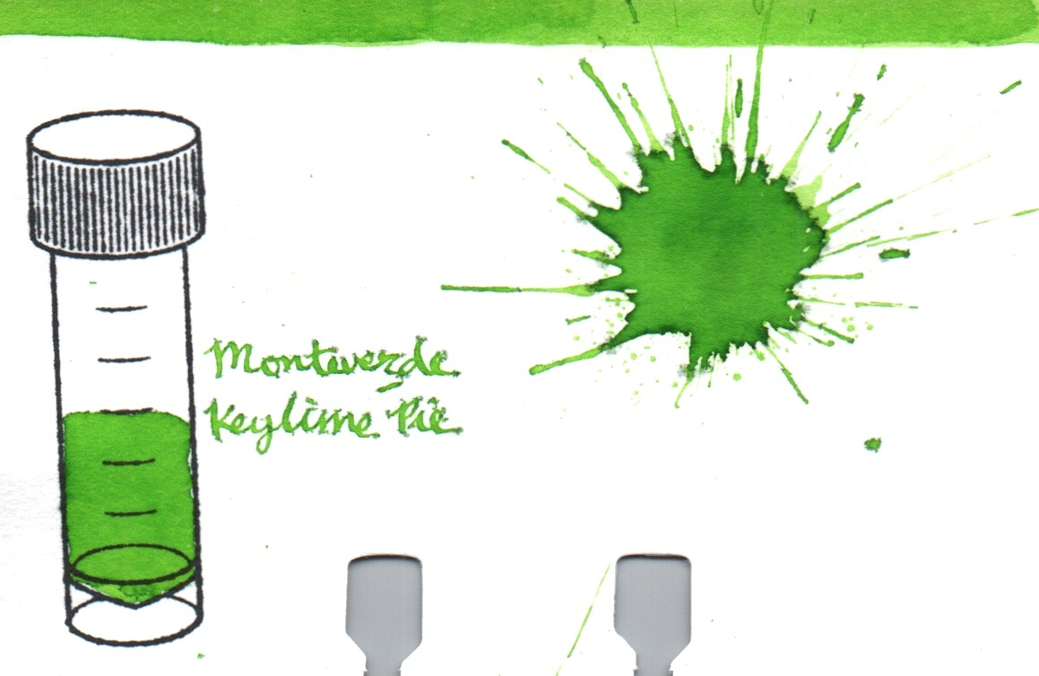An ink swatch of Monteverde – Keylime Pie