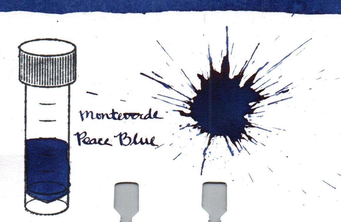 An ink swatch of Monteverde – Peace Blue