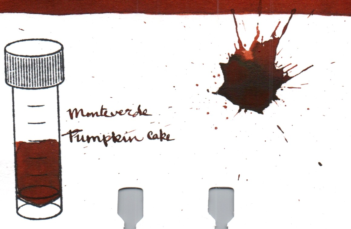 An ink swatch of Monteverde – Pumpkin Cake