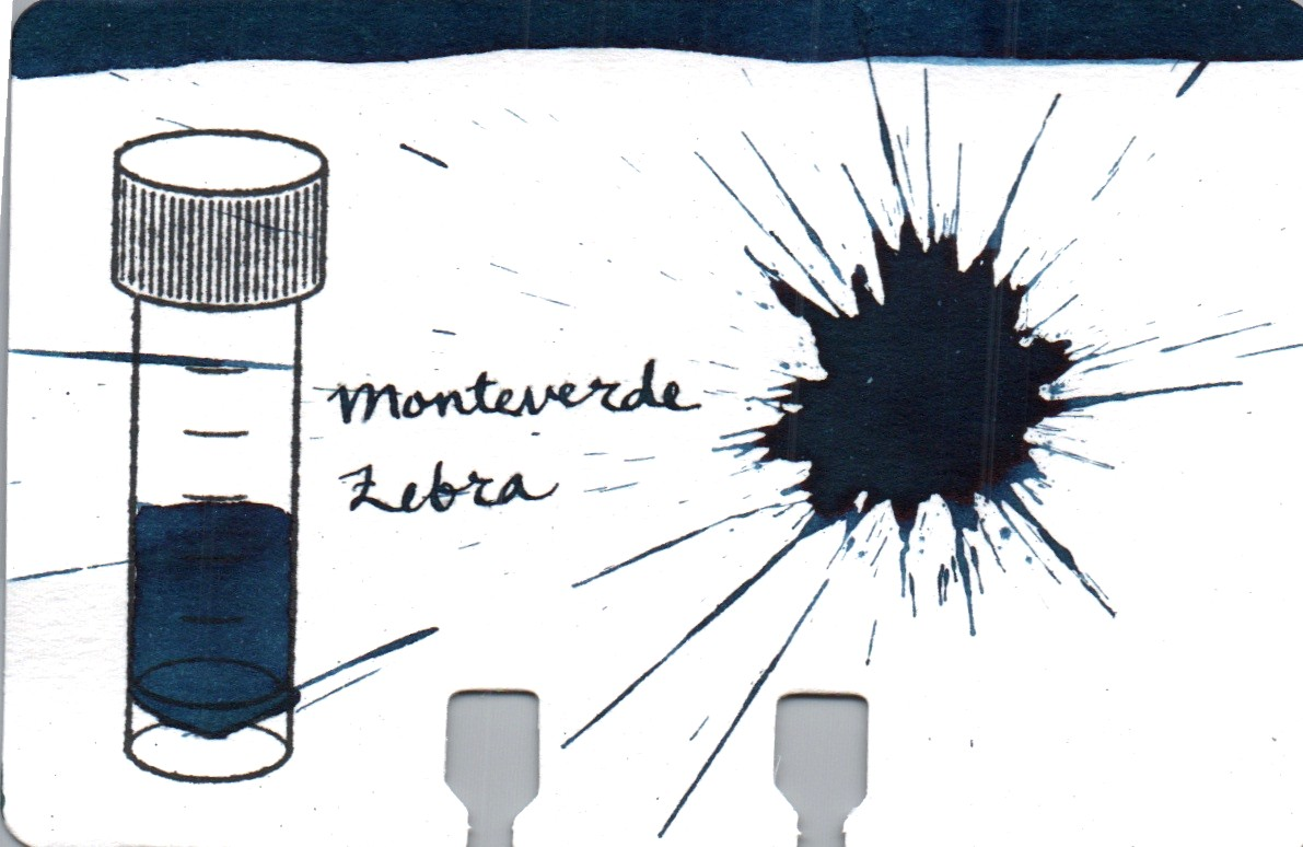 An ink swatch of Monteverde – Zebra