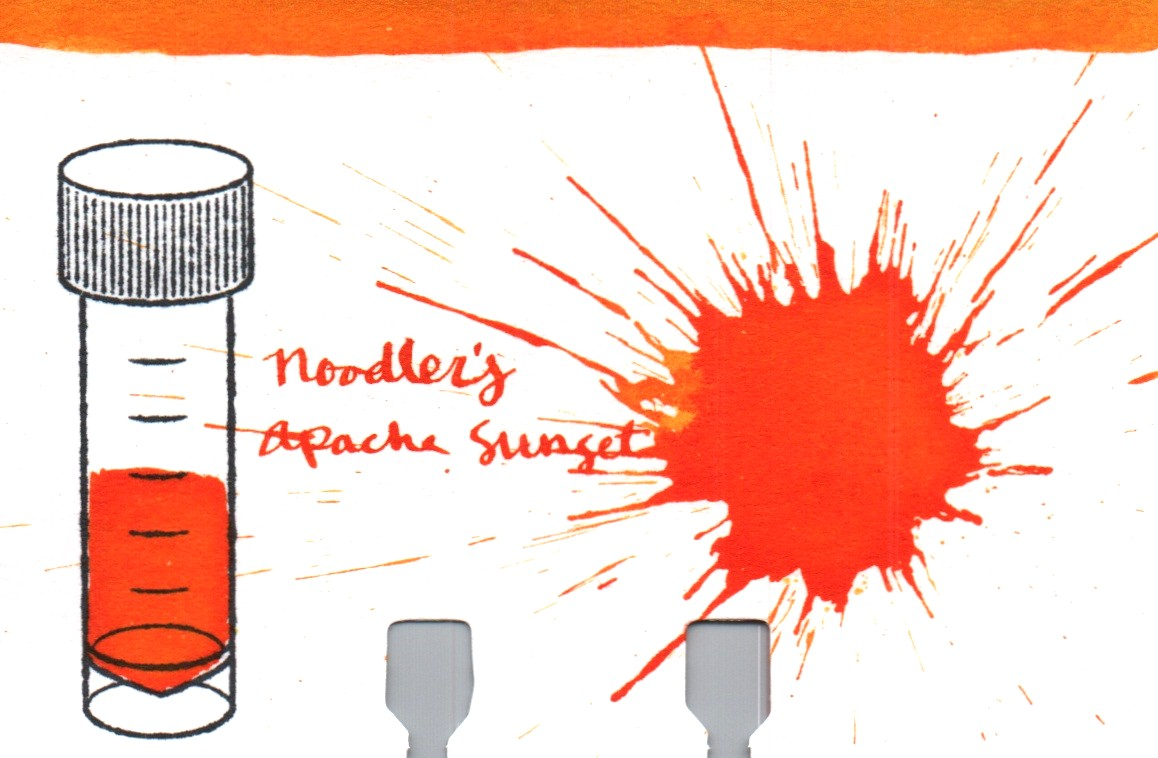 An ink swatch of Noodler's – Apache Sunset