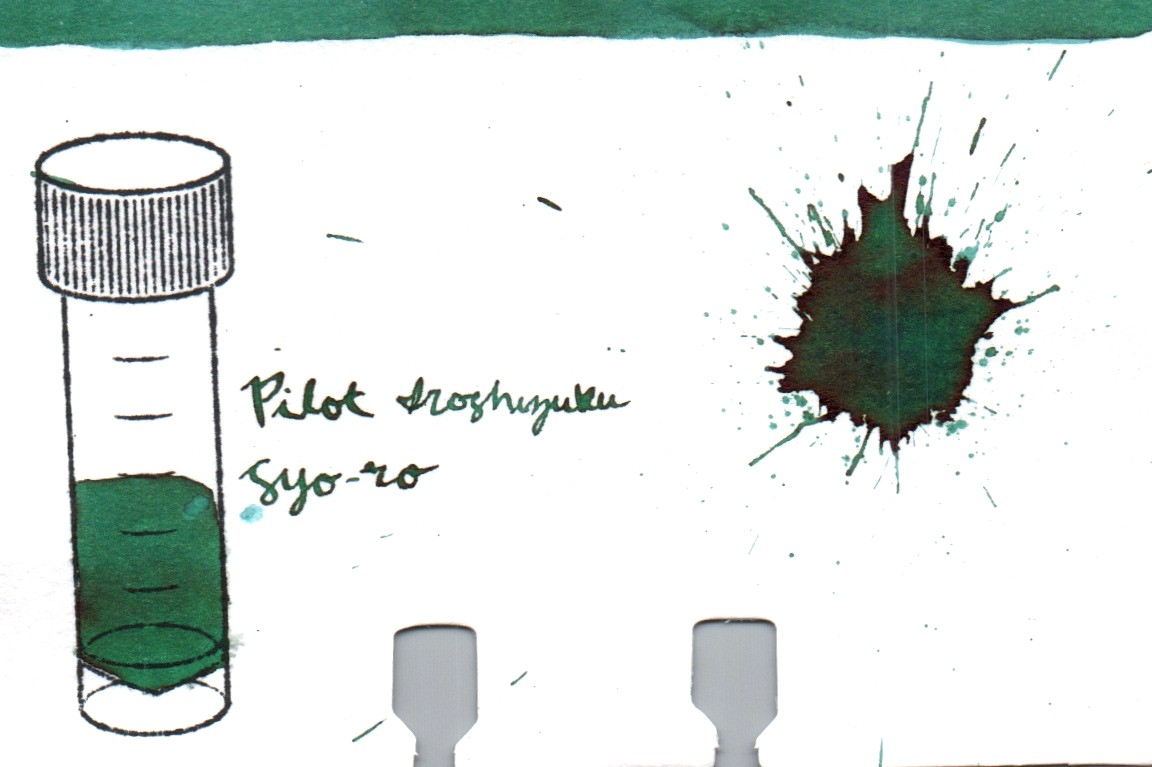 An ink swatch of Pilot Iroshizuku – Syo-ro