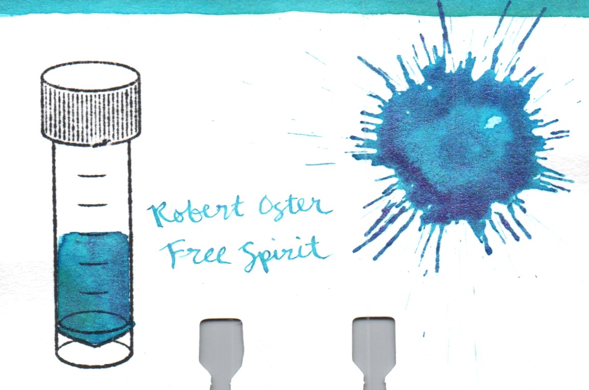 An ink swatch of Robert Oster – Free Spirit