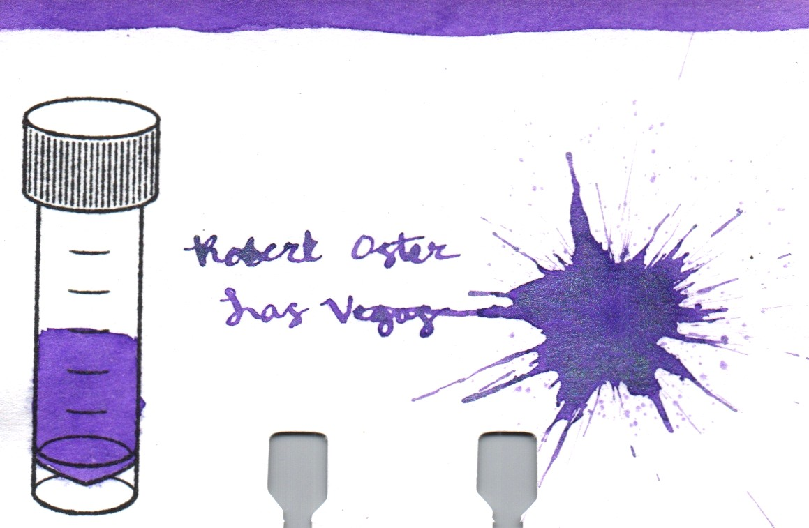 An ink swatch of Robert Oster – Las Vegas