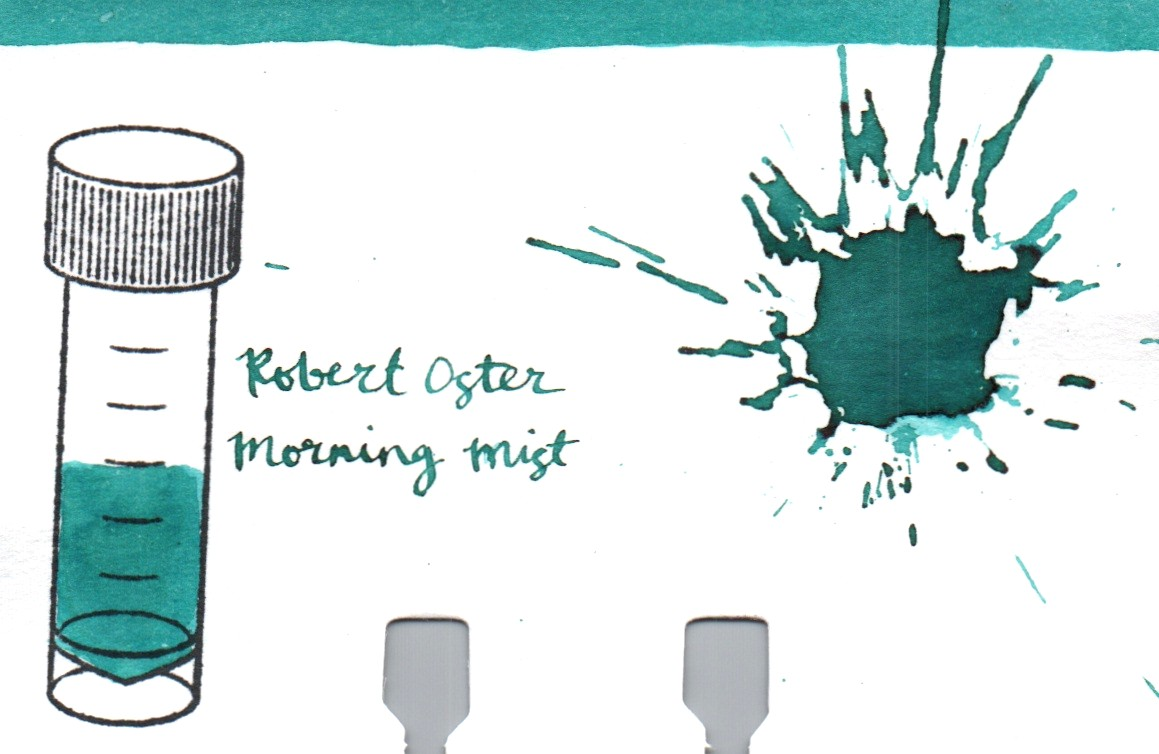 An ink swatch of Robert Oster – Morning Mist