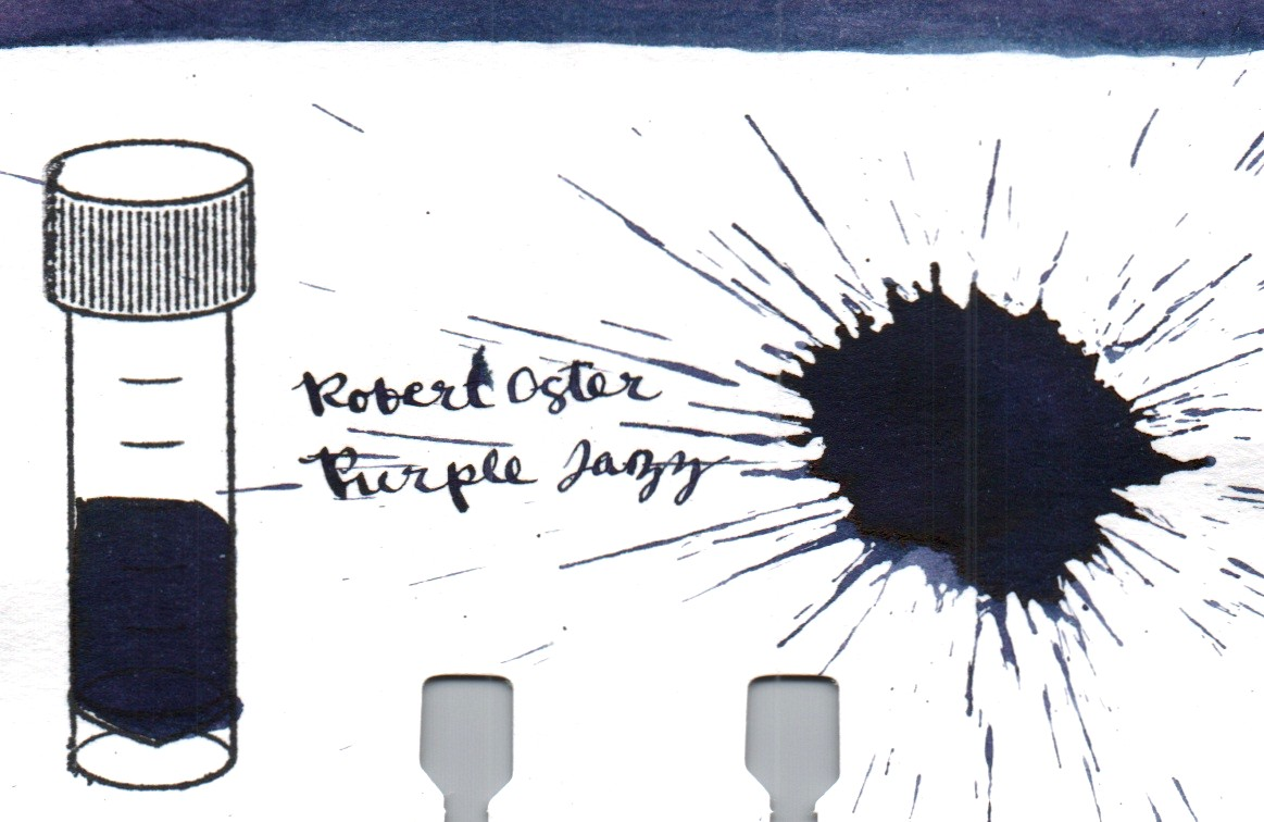 An ink swatch of Robert Oster – Purple Jazz