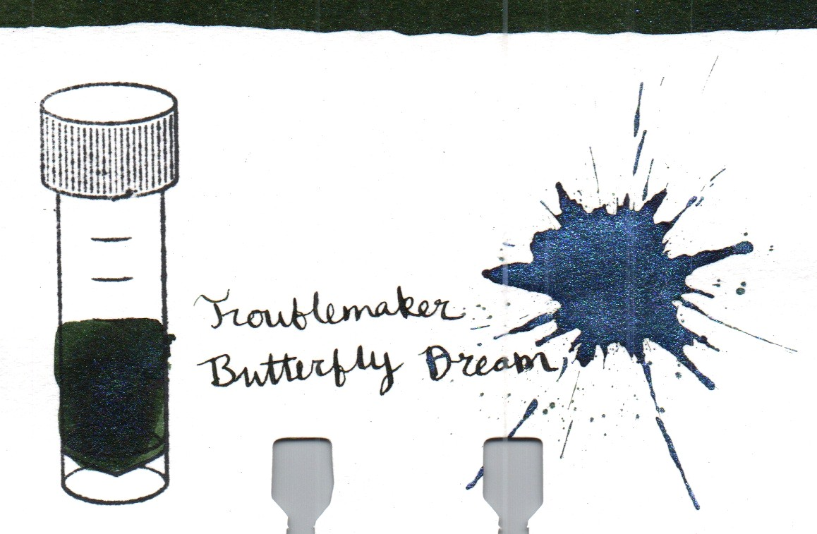 An ink swatch of Troublemaker – Butterfly Dream