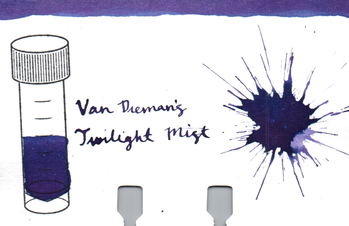 An ink swatch of Van Dieman's – Twilight Mist