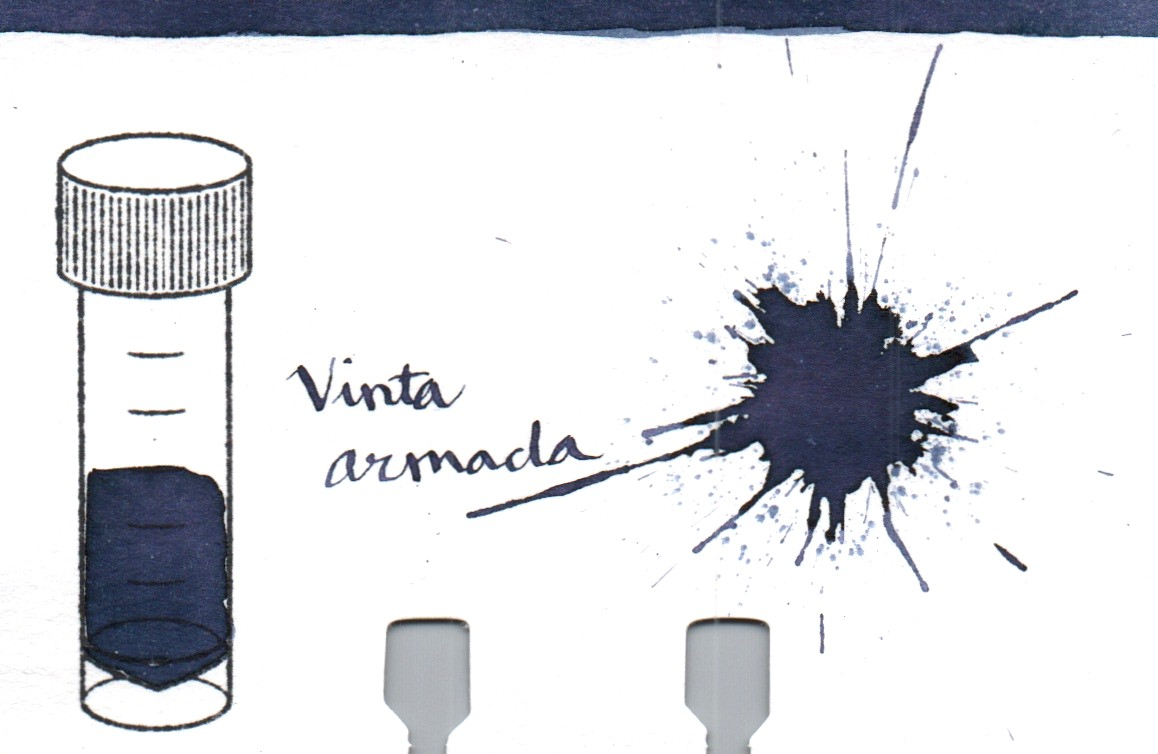 An ink swatch of Vinta – Armada