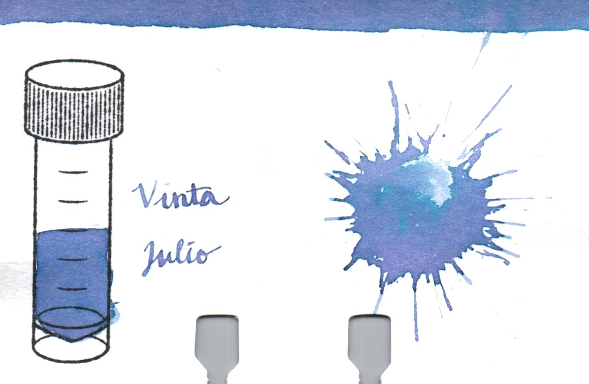 An ink swatch of Vinta – Julio