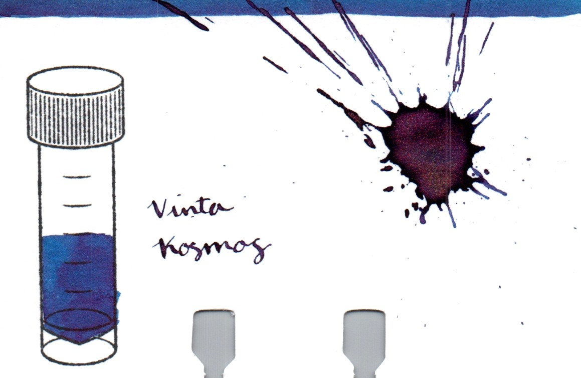 An ink swatch of Vinta – Kosmos