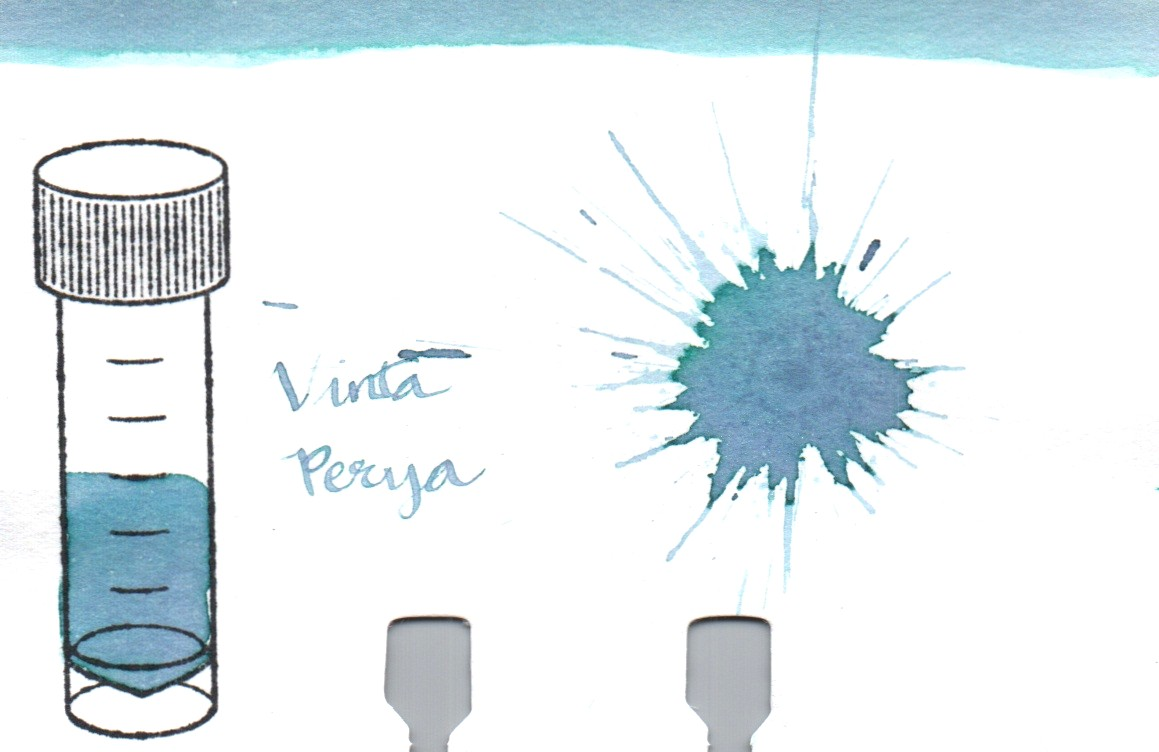 An ink swatch of Vinta – Perya
