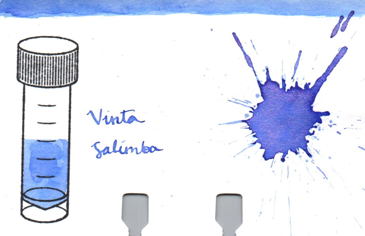 An ink swatch of Vinta – Salimbay