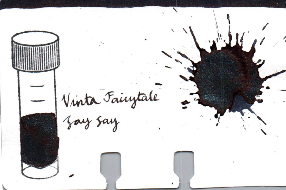 An ink swatch of Vinta – Saysay