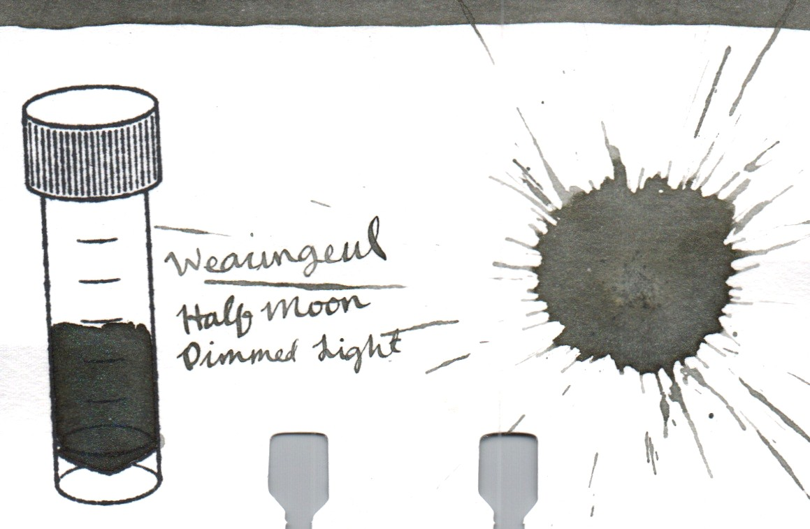 An ink swatch of Wearingeul – Half Moon Dimmed Light